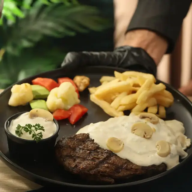 Mushroom Delight Steak
